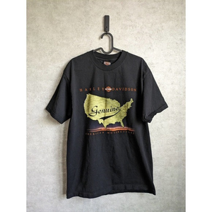 Vintage 2000 Harley Davidson Double Sided El Paso Texas Black T-Shirt Mens Large